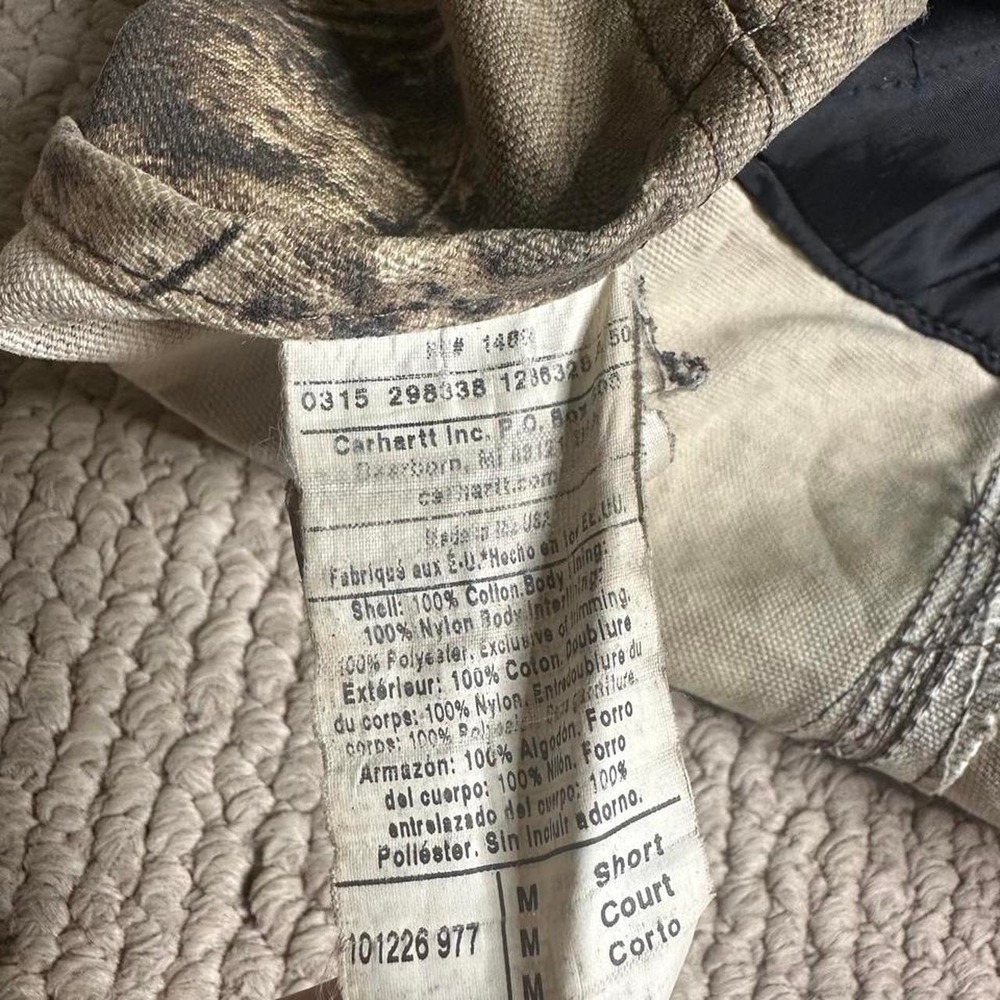 Y2K Vintage 2000s Workwear Streetwear Camo Carhartt overall - Picture 6 of 8